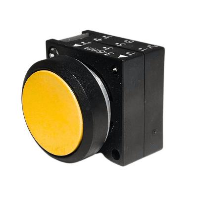 Botão Frontal Siemens 3SB3000-0AA31 Pressão Plano 22MM Bivolt Amarelo