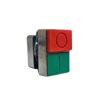 Botão de Acionamento e Emergência Steck SLMDN 22,5MM IP55 Bivolt Verde e Vermelho