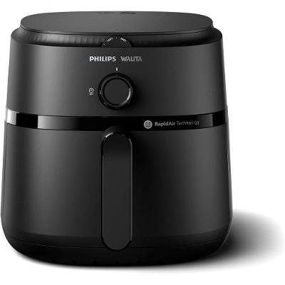 Fritadeira Air Fryer Philips Walita NA130 6,2L Cesto Removível Preta 110V