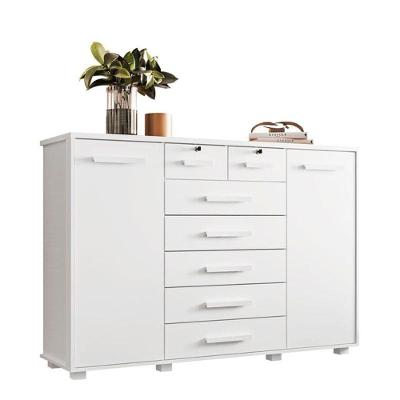 Cômoda Fontana 02 Portas E 07 Gavetas Branco - Móveis Albatroz