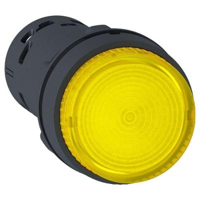 Botão Monobloco Schneider Electric XB7NW3861 22mm 1NA Bivolt Amarelo