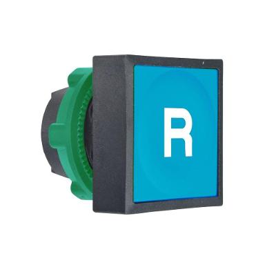 Cabeçote para Botão Não Luminoso Schneider ZB5CA6939 22MM Quadrado Azul