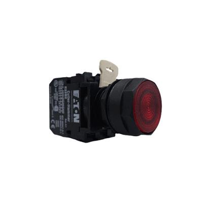Botão Comutador Pulsador Eaton E22NB2X43C 25MM 1NA-NF 110V Vermelho