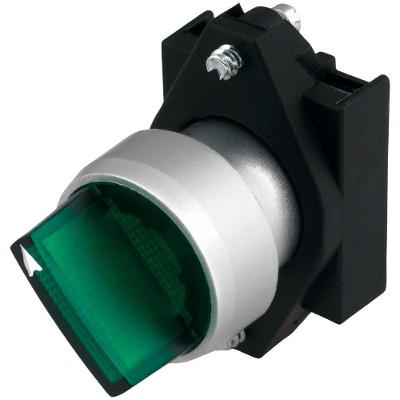 Frontal Botão Comutador Iluminado Siemens 3SB7031-2AA40-0YA0 2 Posições Bivolt Verde