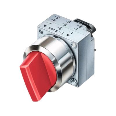 Botão Frontal Siemens 3SB3500-2EA21 Atuador 22MM 2x45 Bivolt Vermelho