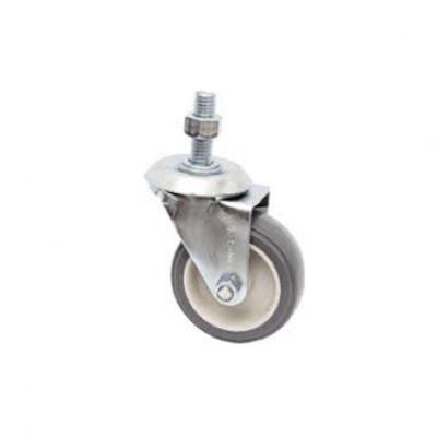 Rodízio Espiga Giratório Rodiline SGRE 158BP 41mm 30kg PVC sem Freio Bivolt Cinza
