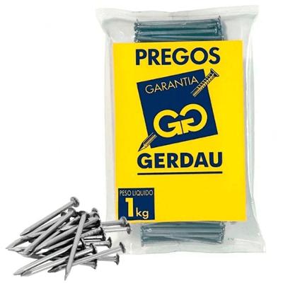 Prego C-cabeça Gerdau 22x42 para Marcenaria Móveis Assoalhos Rodapés Bivolt