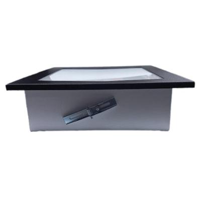Plafon E-076 Embutir Quadrado Acrílico Leitoso Branco Belly Lustre