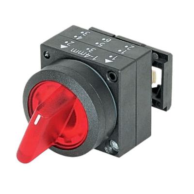 Botão Frontal com Trava Siemens 3SB3001-2DA21 Atuador Redondo 3 Posições Iluminação Sim Bivolt