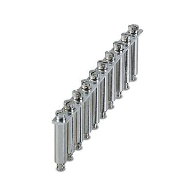 Jumper Fixo Phoenix Contact FB 10-17 Passo 17 mm 10 Polos Bivolt Prata