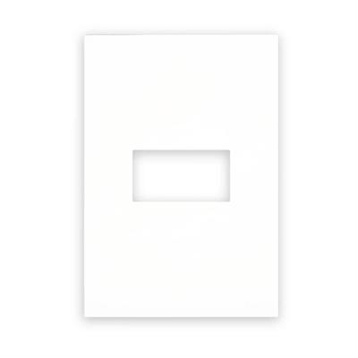 Placa 1 Posto 582562B 2x4 Quadrado Linha Arteor White Branco Pial