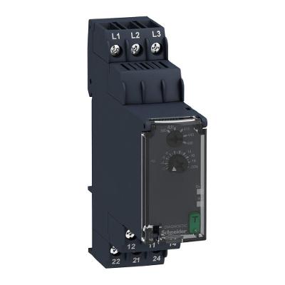 Relé de Controle Trifásico RM22TU23 Medição Multifunção 380-480VCA Tampa Selável Schneider Electric