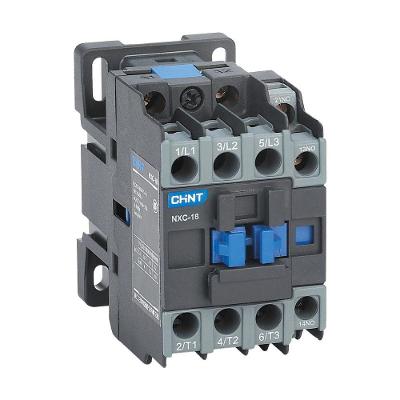 Contator Tripolar Chint NXC-18 Equipamento Eletrico 18A 110V 1NA+1NF Azul