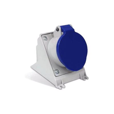 Tomada Industrial N4009 Sobrepor 16A 3P+T 220-250V IP44 9H Azul para Instalações Elétricas Steck