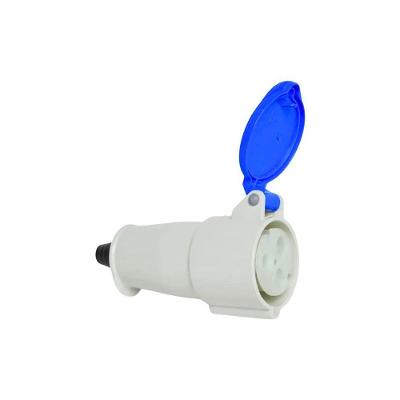 Tomada Industrial Móvel N3056 16A 2P+T 200-250V IP44 6H Linha Newkon Azul Steck
