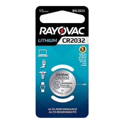 Pilha Botão Rayovac Lithium CR2032 para Eletrônicos 3V Bivolt