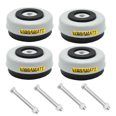 Suporte Mini Jogo Vibramatt 3-8" para Maquinas 4 Pecas Capacidade 1500kg Bivolt
