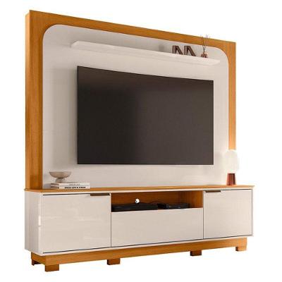 Estante Home Theater Nilo Com Pés Cinamomo/off White Madetec