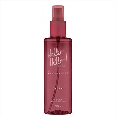 Body Splash Hello Muse Unissex Eau de Cologne 200ML Ciclo Cosméticos