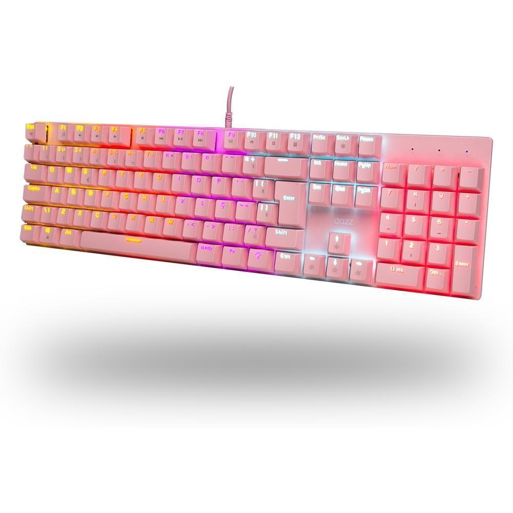 Teclado Mecânico Gamer Dazz Orion Essential Rgb Switch Yh Blue Abnt2 Rosa D62000132 - 7