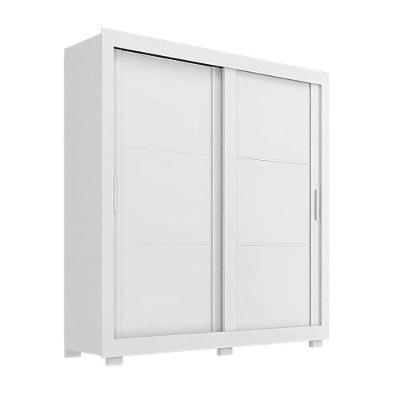 Guarda Roupas Casal 2 Portas De Correr 4 Gavetas Siena Branco
