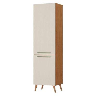 Paneleiro Favorita 2 Portas 4 Prateleiras MDP 15mm 59cm Cinamomo Areia Fosco Zanzini Móveis