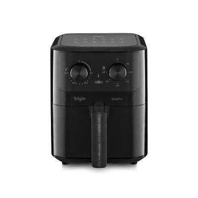 Fritadeira Air Fryer Elgin Quad Fry AFG42 4,2L 1400W Air Circuit 360 graus  Preta 110V