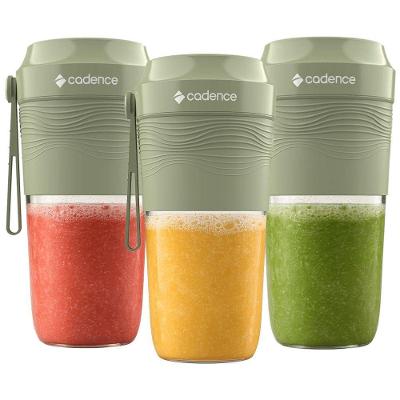Kit 3 Blenders Portáteis sem Fio Agitaê BLD810 300ml 50W Bivolt Cadence