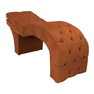 Maca Estética Estofada Reclinável Ergonômica Suede Maraísa Cor:terracota