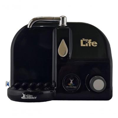 Purificador de Água de Parede Ou Pia Top Life Blue He Alcalina Preto 110V