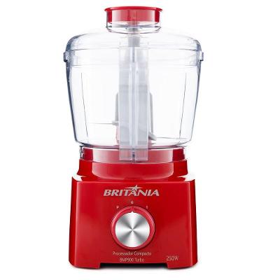 Processador Britânia BMP900V Turbo 4 Funções 1 Velocidade 250W Vermelho 220V