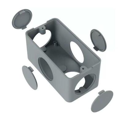 Caixa de Passagem 5 Entradas 1-2” 3-4” Isolamento Elétrico PVC Cinza Inpol