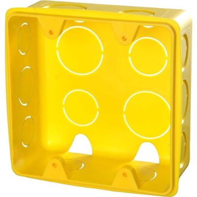 Caixa de Luz 1266 para Eletroduto Flexível Antichamas Amarela Krona 4X4