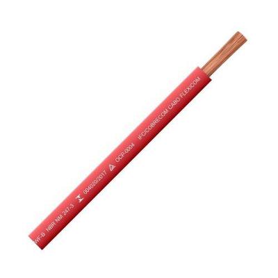 Cabo Flexível 6mm para Instalação Elétrica Vermelho Cobrecom