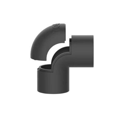 Conector Curvo 1-2 Isolante PVC Anti Chamas Preto Bivolt Inpol