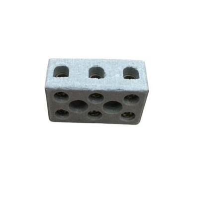 Conector 10mm 3p 30a Durabem com Isolamento em Porcelana e Fixação por Parafusos Metálicos Bivolt