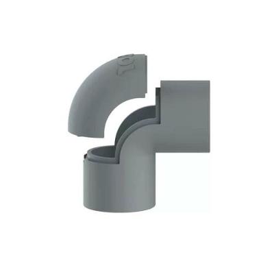 Conector 1-2 para Eletroduto Isolante Anti Chamas Resistente a Impactos Cinza Inpol