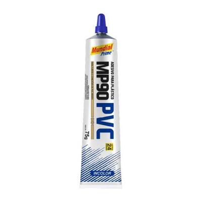 Cola para PVC MP90 Soldagem a Frio para Tubos e Conexoes Agua Fria Branco Mundial Prime