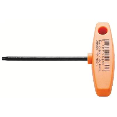 Chave Torx T15 com Cabo T Haste em Aço Cromo Vanádio Temperada Ponta Magnetizada 90X129MM Tramontina