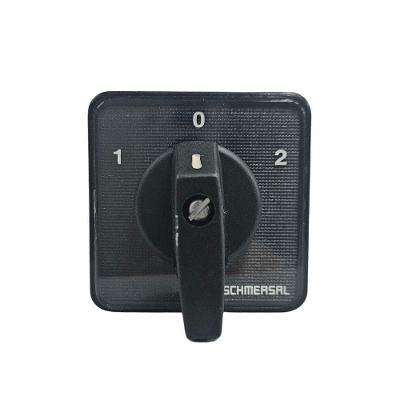Chave Comutadora Reversora RT32-U3B03 1-0-2 32A com Knob Flag Preto Ace Schmersal