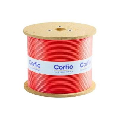 Fio Cabo Flexivel Uso Eletrico Bivolt Vermelho Corfio Modelo 2,5mm Bobina 1100M