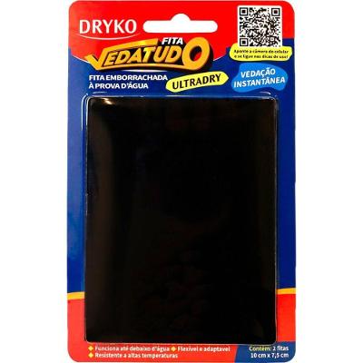 Fita de Vedação Ultradry Resistente à Água Preto Dryko 10CM X 7,5CM