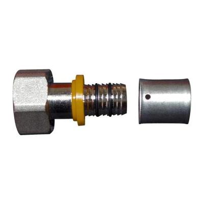 Conector para Gás Conector Fixo Fêmea 16x1-2 com Terminais de Compressão Cobre e Ligas Astra