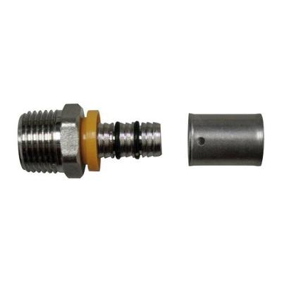 Conector Fixo Macho para Gás 16x1-2 com Terminais de Compressão Astra
