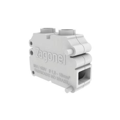 Conector de Cabos Elétricos Modular 24235 com Fixação Segura e Rápida Zagonel