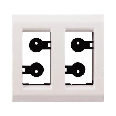 Interruptores Plugs e Tomadas Liz para Móveis Bivolt Branca Tramontina Placa 2 Ponto