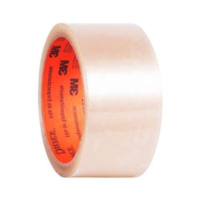 Fita Lacre 48mm X 50 Metros Transparente com Fechamento de Caixas e Reforço 3M 50M