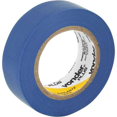 Fita Isolante Plus Antichama Isola Fios e Cabos Azul Vonder 19MM X 10M