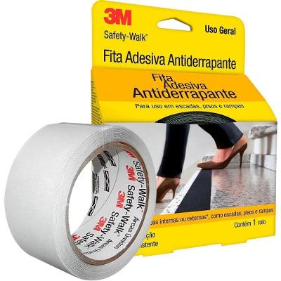 Fita Safety Walk com Textura Antiderrapante e Faixa Fosforescente Que Brilha no Escuro Transparente