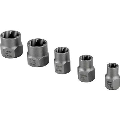 Jogo de Saca-parafusos e Porcas 3599505005 Remove Parafusos Espanados Encaixe 3-8 Vonder 8MM 10MM